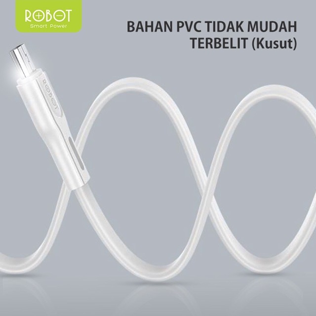 ROBOT Kabel Data Micro USB Android Fast Charging 2A - Garansi 1 Tahun RDM 100 RDM100