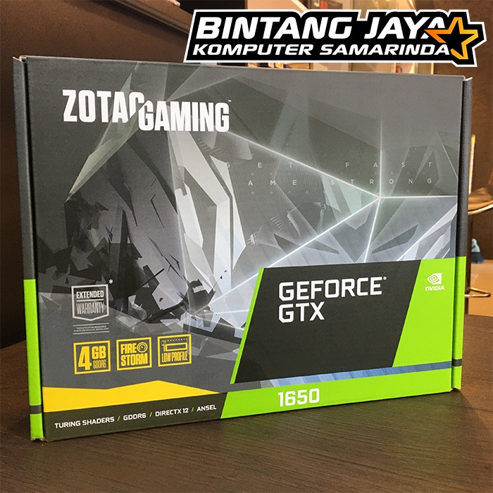 VGA ZOTAC GAMING GeForce GTX 1650 Low Profile 4GB DDR6 Dual Fan