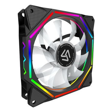 Fan case gaming Alseye 12cm led el-120 a-rgb pentagon for pc cpu - Kipas casing komputer 120mm 3w el120