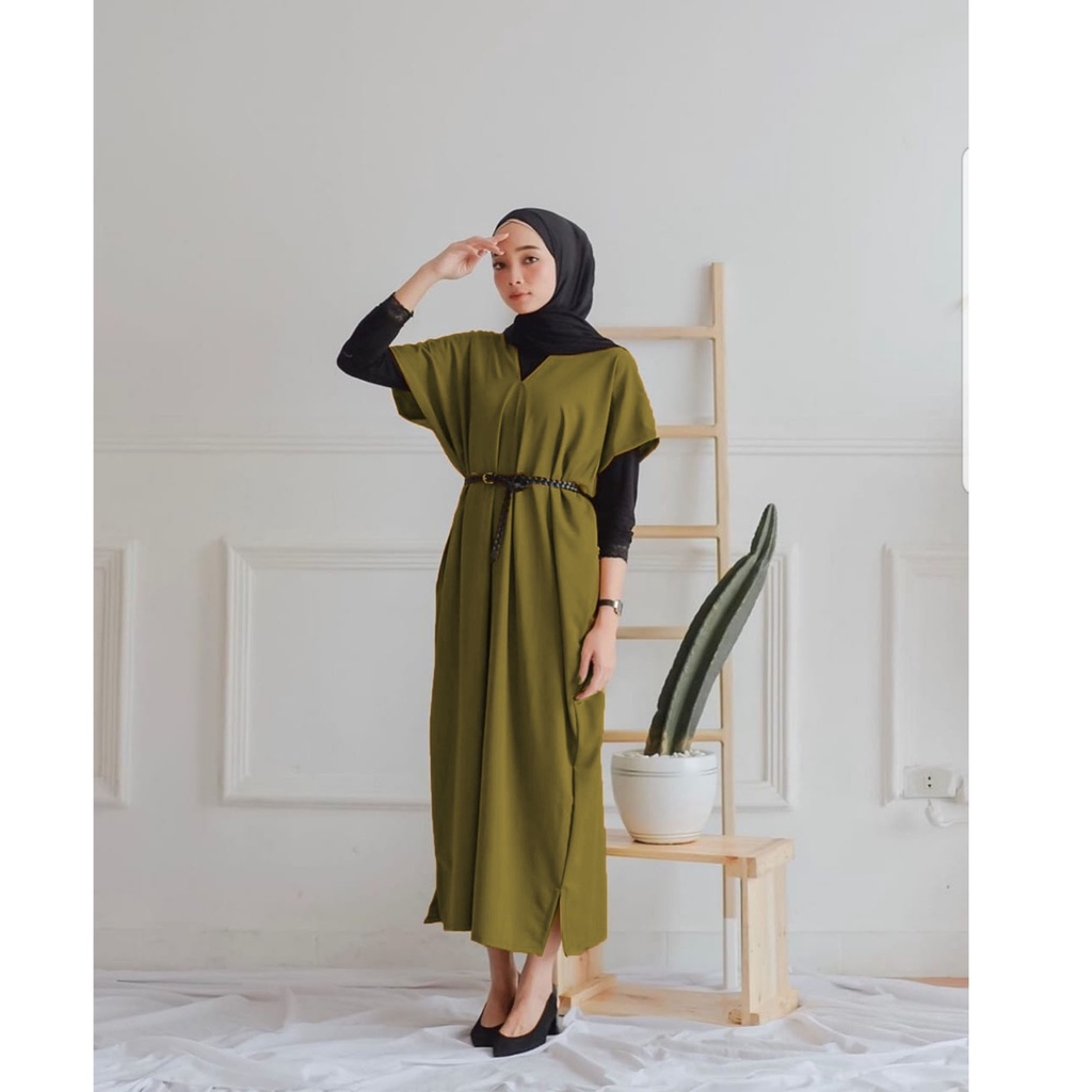 +[HNFK] Tunik Meira / Tunik Wanita Modern / Tunik Kameshia / Tunik Gamis / Tunik Hijab Ootd