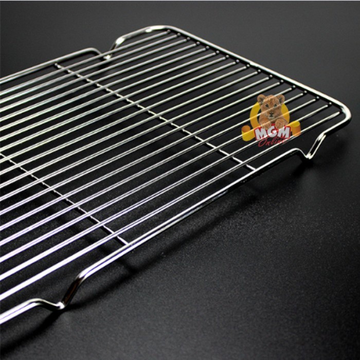 45x28 Stainless Wire Mesh Peniris gorengan / BBQ grill / tatakan kue