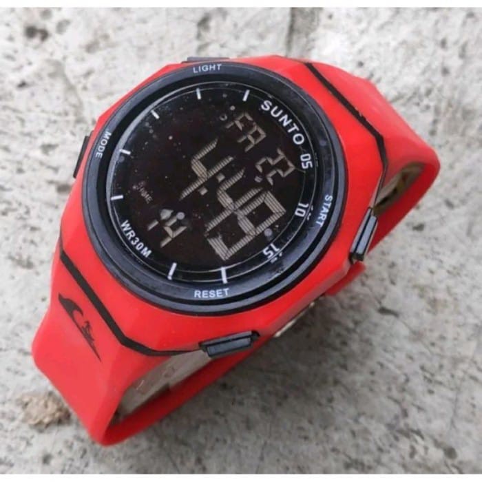 Jam Tangan Pria Cowok Digital Tahan Air Sunt0 Strap rubber SN333
