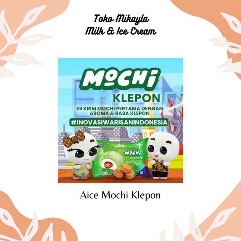 

Aice Mochi Klepon 45ml Es Krim Moci Rasa Kue Klepon