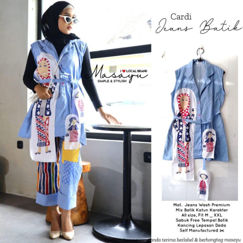 Cardi Jeans Batik Keluarga Simbok Masayu