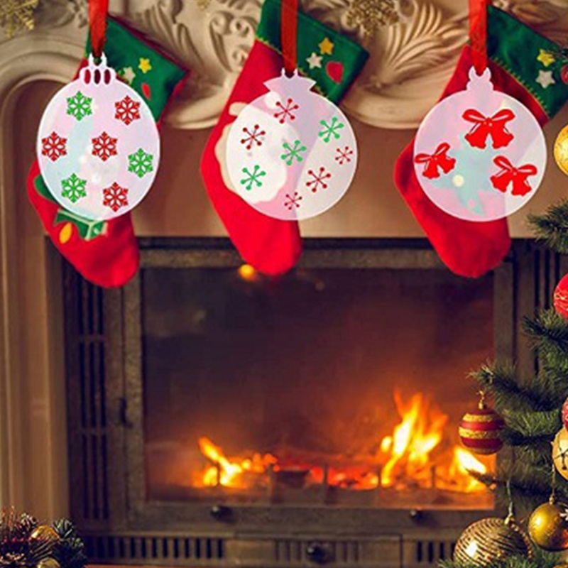 30 Pcs Ornamen Disk Kosong Bahan Akrilik Ukuran 7.5cm / 2.95in Untuk Kerajinan Pohon Natal