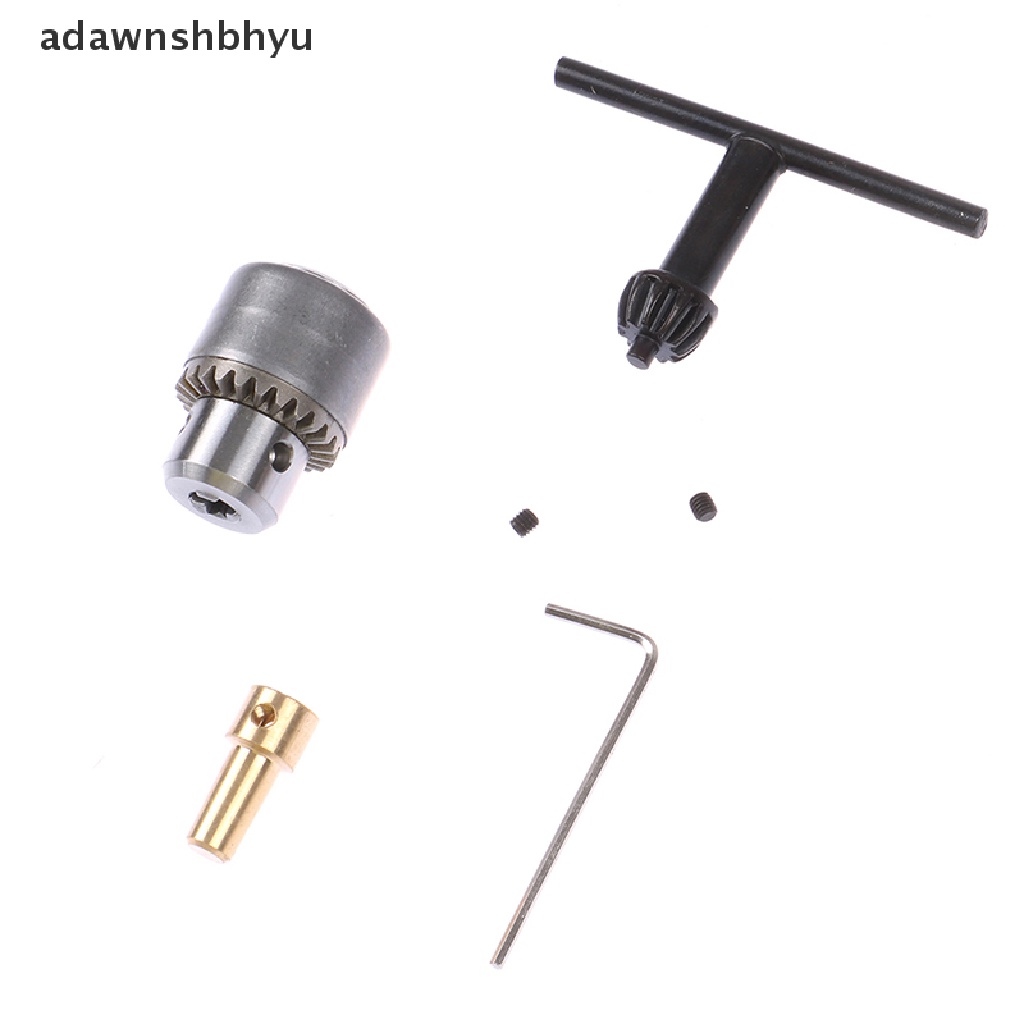 Adawnshbhyu 1set Chuck Bor Mini Micro 0.3-4mm Taper Mounted Drill Chuck Dan Kunci Pas