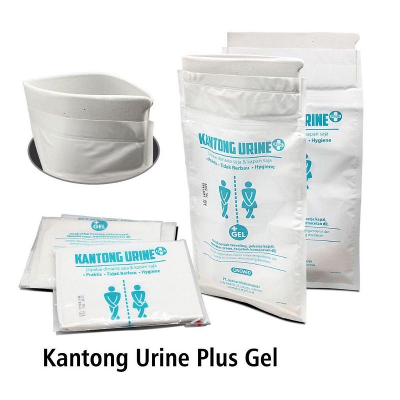 KANTONG URINE ONEMED PLUS GEL -KANTONG PIPIS TRAVEL-MINI PISPOT TOILET