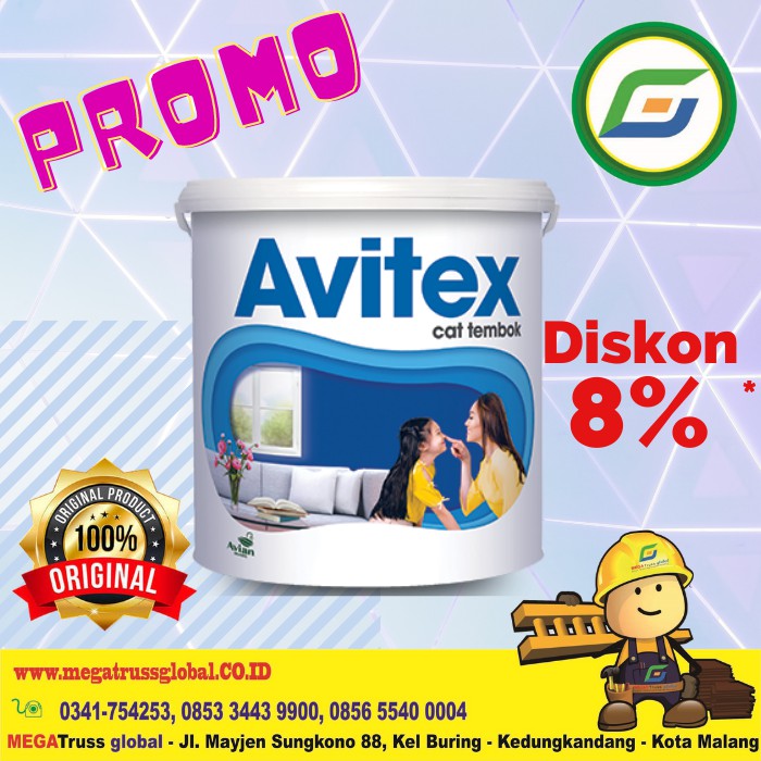 Jual Cat Avitex 1 Kg Emulsion Avian Kiloan Cat Dinding Cat Tembok Murah Indonesiashopee 5171