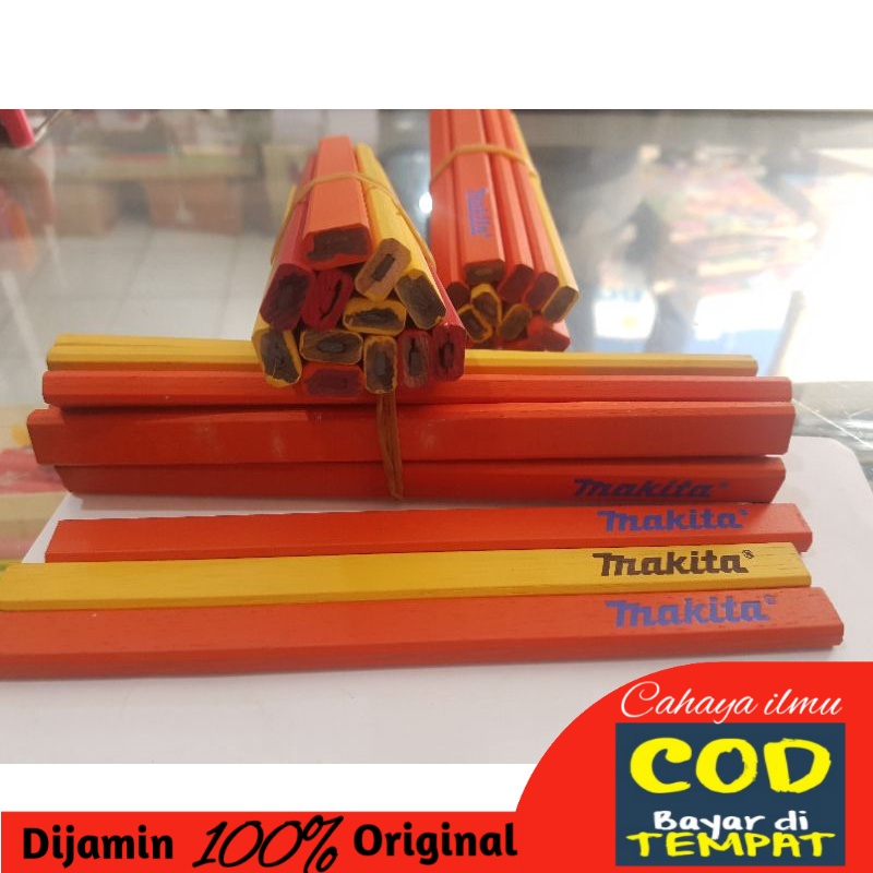 

Pensil Kaligrafi Kuat dan Hitam. mata Pensil 0,5cm. Lebar gagang 1,3cm. panjang 17,5cm