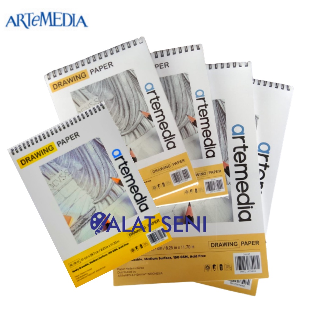 

H7Y Artemedia Drawing Paper Book Ukuran A3 - A4 - A5 / Sketch Book Artemedia 30 Sheet