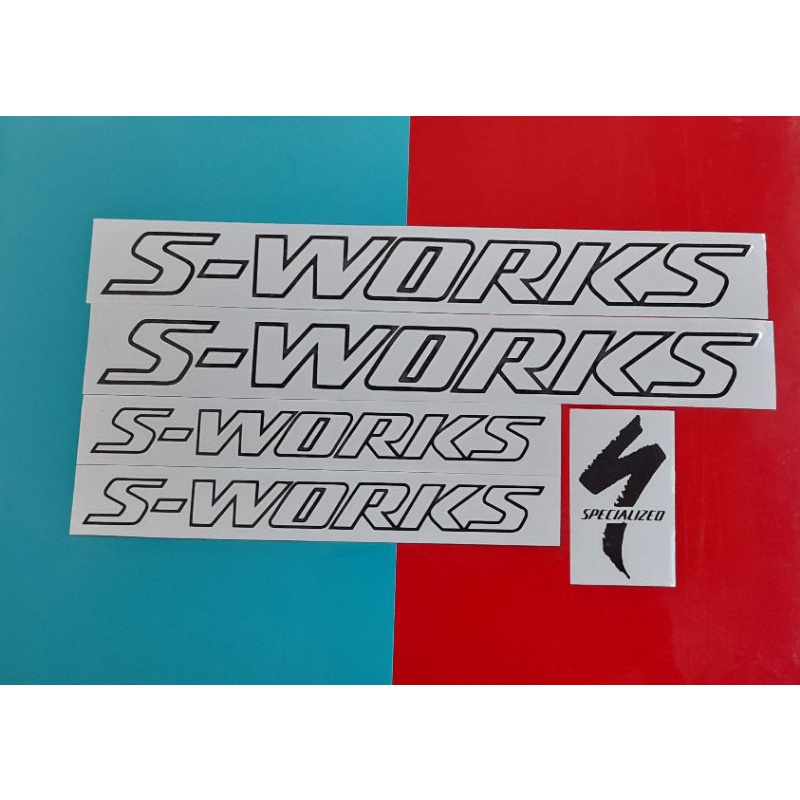 Stiker Sepeda S-works Outline