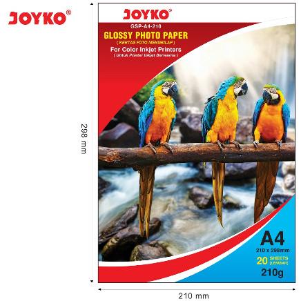 

Diskon Kertas photo glossy A4 210 Joyko Diskon