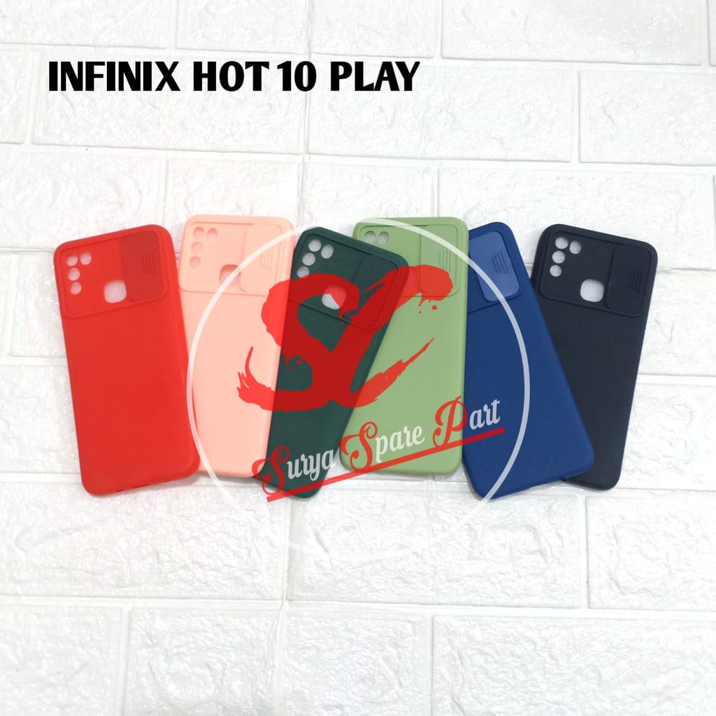 SOFTCASE SLIDE CAMERA PROTECTOR INFINIX HOT 10 PLAY INFINIX NOTE 8 - SC