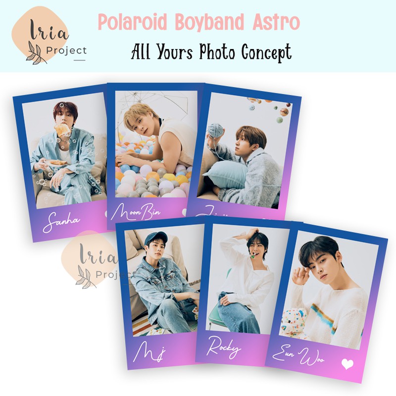 Polaroid / Photocard Boyband ASTRO Kpop - All Yours Album Photo Concept