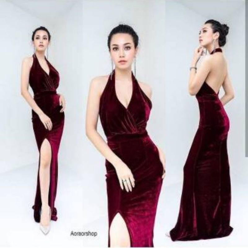 LONG DRESS BLUDRU/LONG DRESS VELVET/LONG DRESS CANTIK/LONG