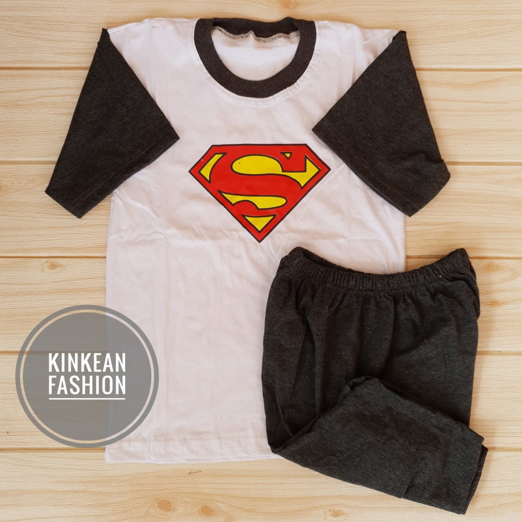 Setelan Kaos Anak / Baju Anak  size XL 7-8 tahun