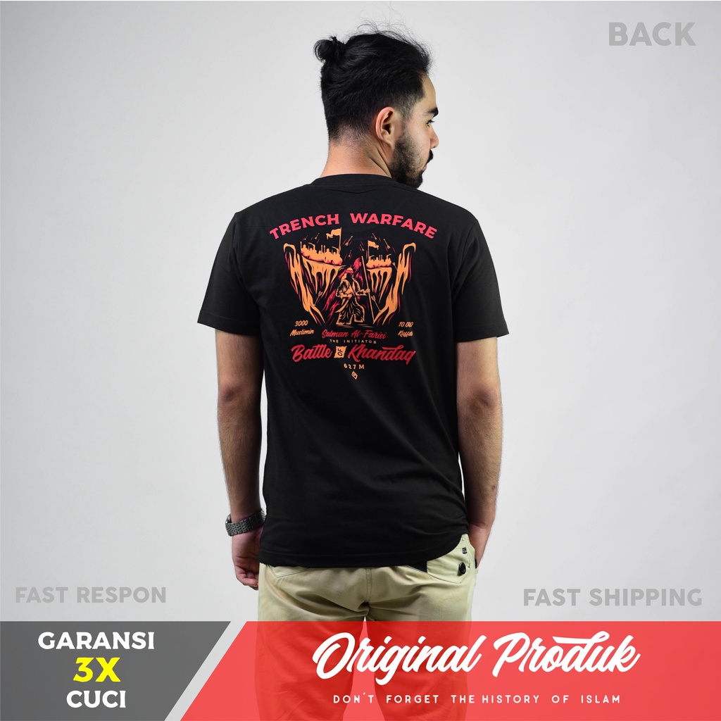 Kaos Qaf PERANG KHANDAQ - Original Kaos Qaf Moeslem Apparel