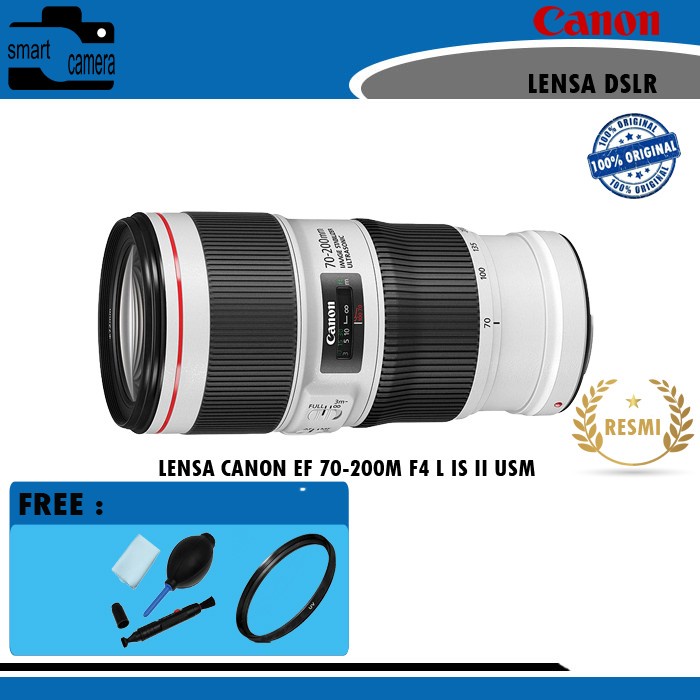 Lensa Canon EF 70-200 F/4L IS II USM