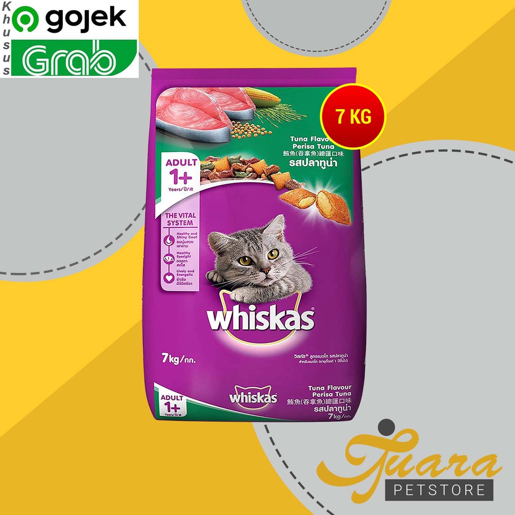 GOSEND Cat Food Whiskas 7 Kg Makanan kering Kucing 7kg