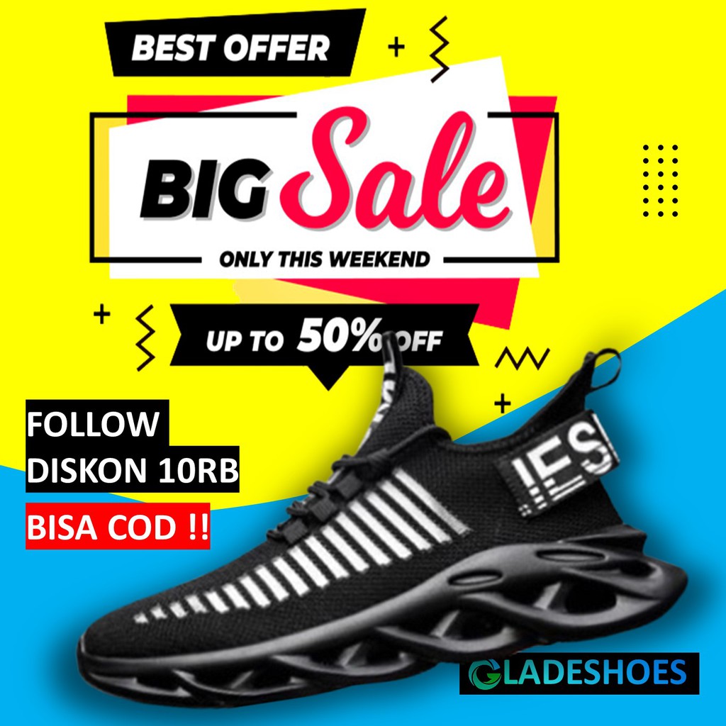 SNEAKERS SEPATU OLAHRAGA PRIA KASUAL RUNNING KOREA IMPORT / SEPATU JOGING PRIA S6