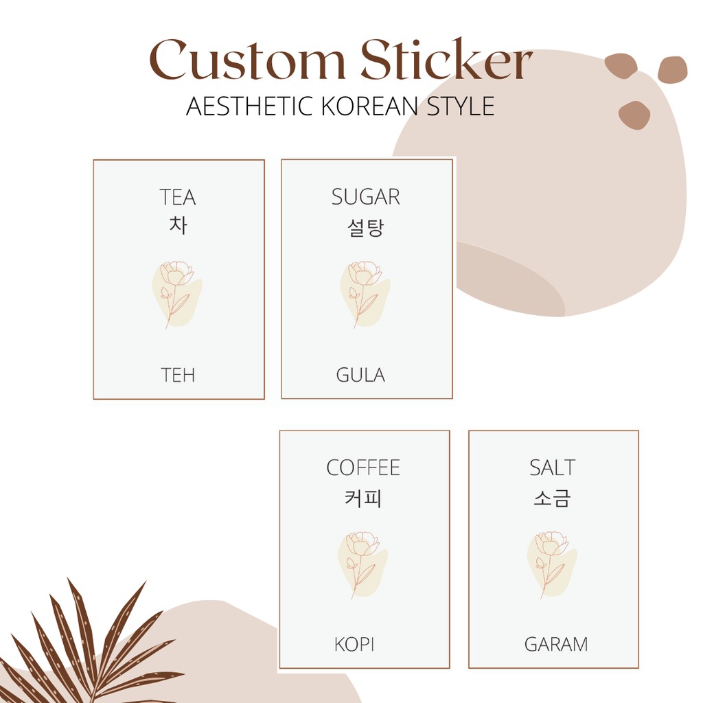 

Stiker Label Custom Aesthetic Korean Style | BACA DESKRIPSI