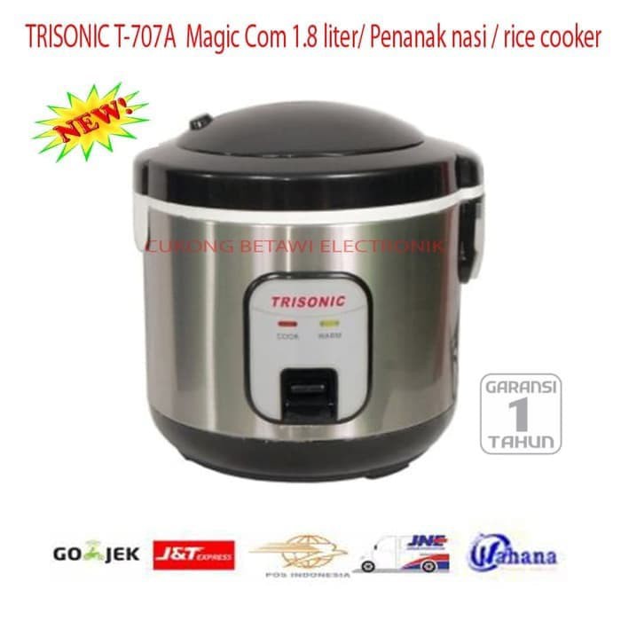 Magic Com / Penanak nasi / rice cooker 1.8 liter TRISONIC T-707A