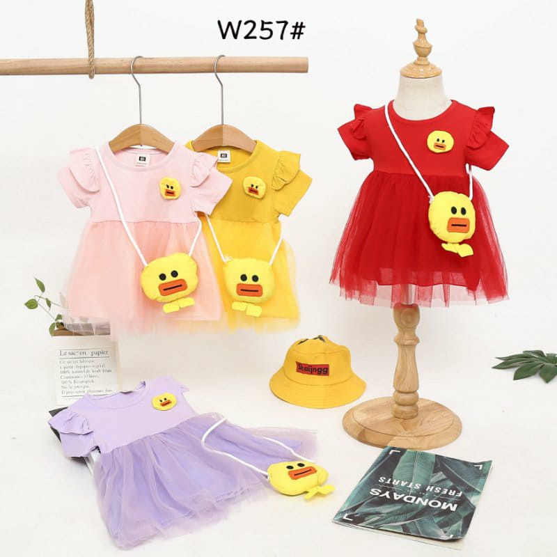 HappyOliver DRESS DUCKLING BAGS 257 EBV Baju Dress Anak Perempuan Import 6 bulan - 3 tahun/Dress Bayi Perempuan/Gaun Bayi Perempuan/Dress Pesta/Dress Bayi