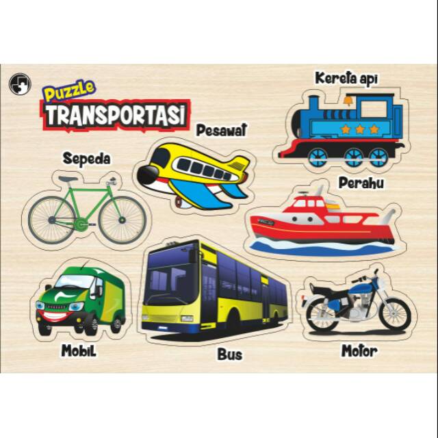 Jual Puzzle Kayu - Mainan Edukasi Puzzle Transportasi Umum | Shopee ...