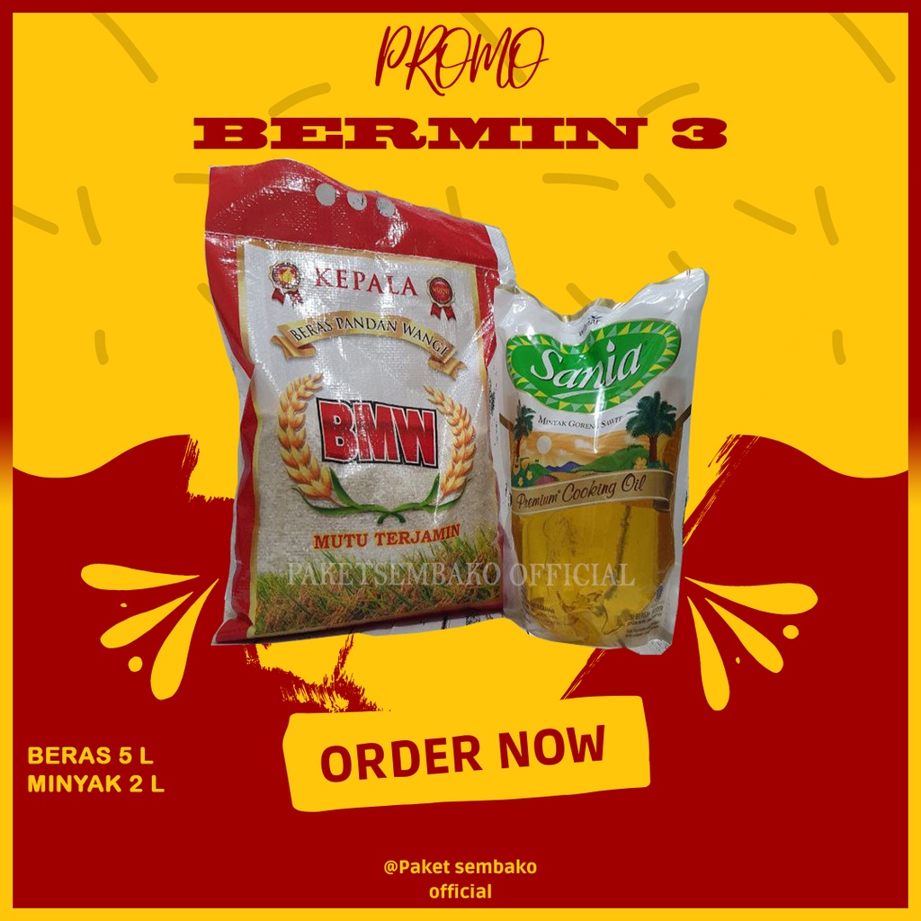

Bermin 3 - Paket sembako Beras MInyak