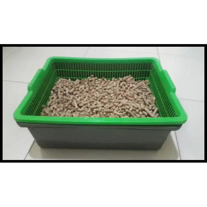 Jual Bak Pasir / Keranjang Saring Untuk Wood Pellet / Cat Litter Box