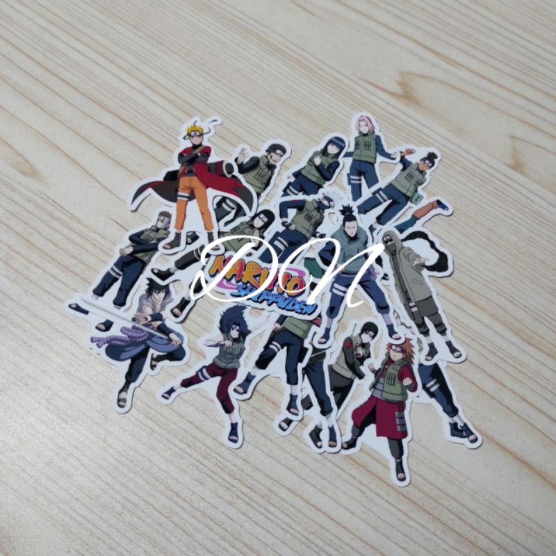 

Stiker kertas glossy naruto sipunden 20pcs sticker kertas gambar karakter