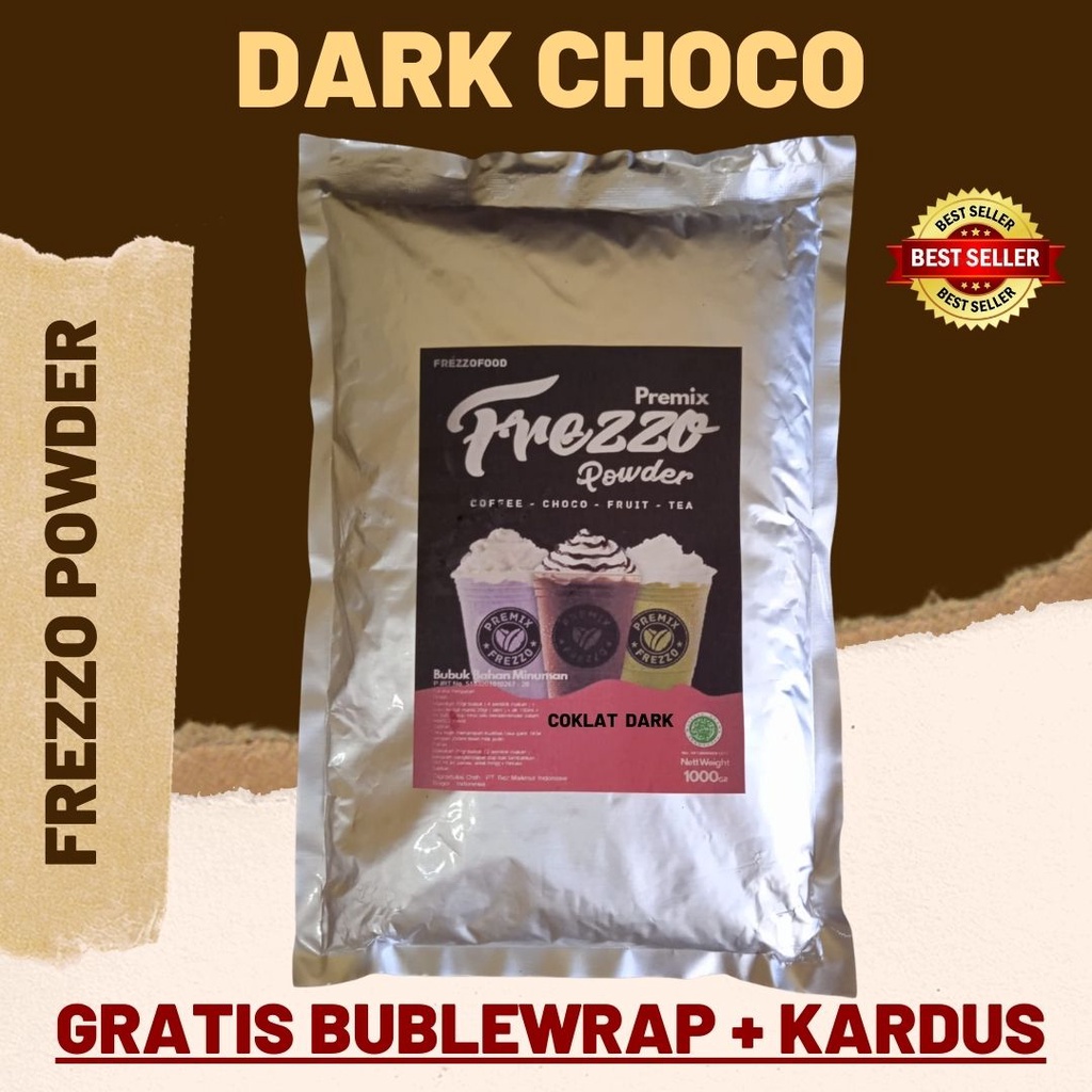 1 KG FREZZO POWDER RASA COKLAT DARK | BUBUK MINUMAN RASA | POWDER DRINK | BOBA BROWN SUGAR |