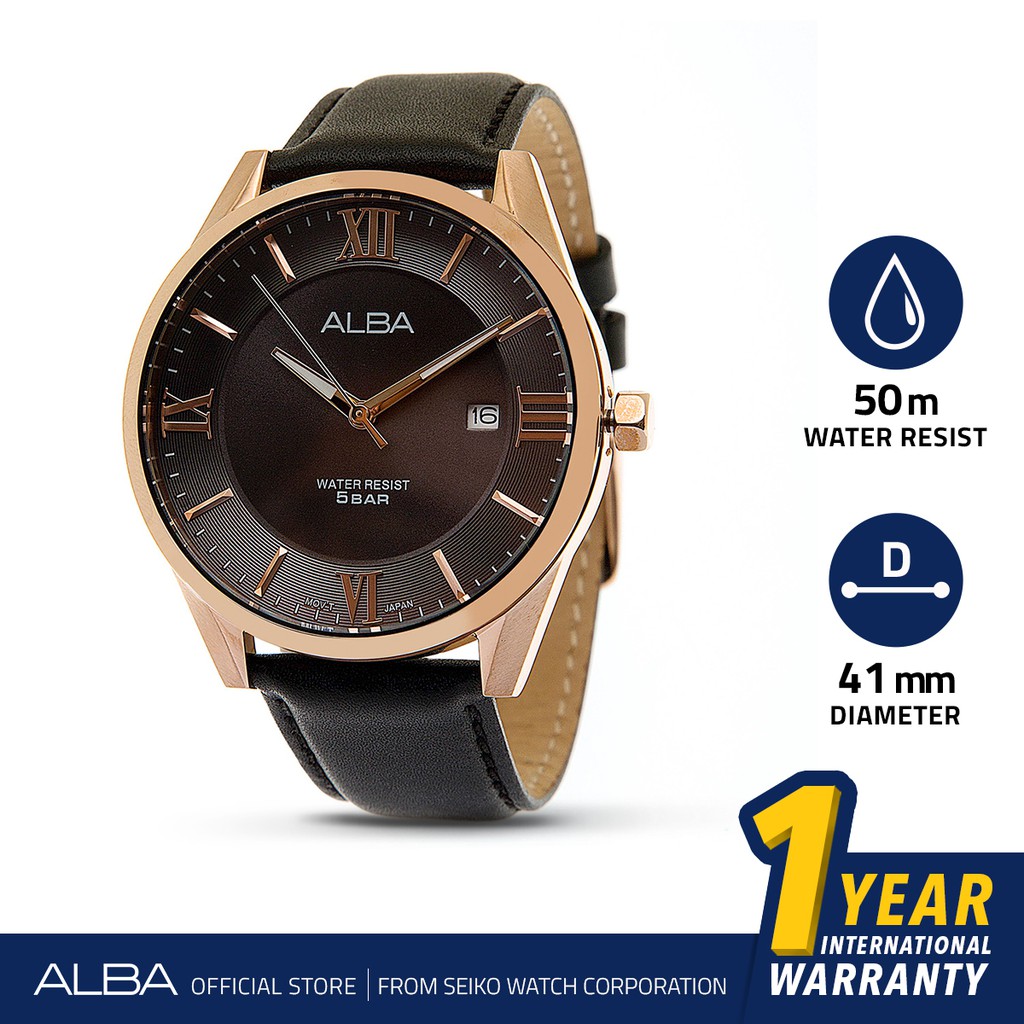 Jam Tangan Pria Alba PRESTIGE Quartz Leather AS9G48