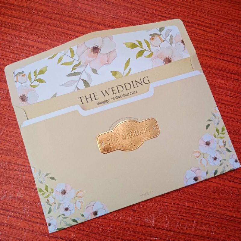 Undangan Amplop Coklat Cream