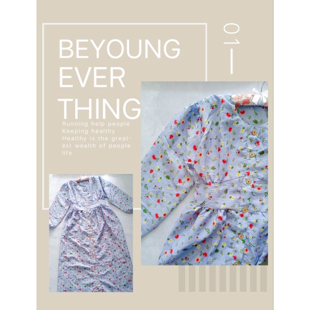 GAMIS LESTI CRINKLE BUNGA BUNGA