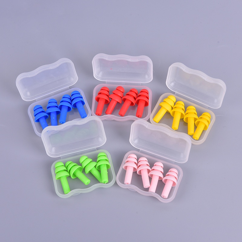 &lt; E2id &amp; &gt; 2 Pasang Earplug Penutup Telinga Untuk Tidur / Travel