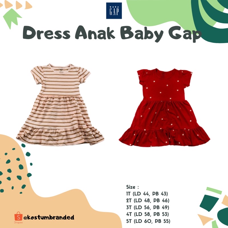 DRESS ANAK MURAH / DRESS ANAK BRANDED / BAJU BRANDED ANAK / DRESS ANAK USIA 1 2 3 4 5 tahun