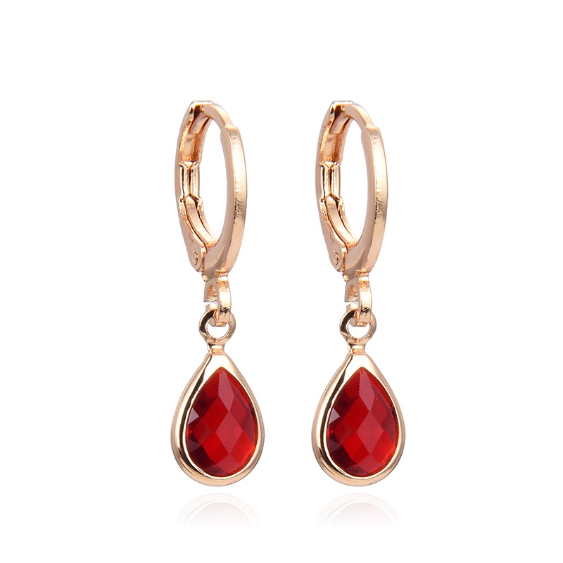 Anting emas batu bata titanium korea tusuk 66e