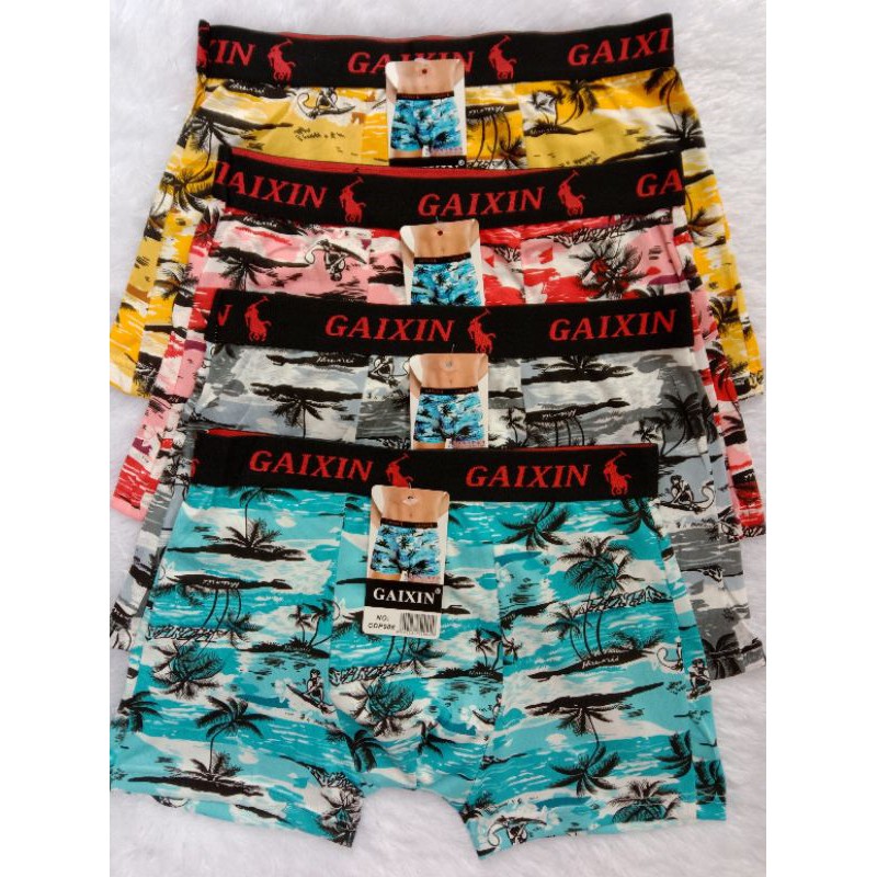 CD boxer cowok motif pantai gaixin