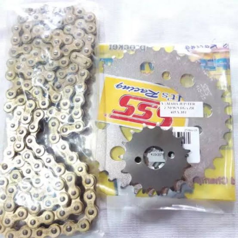 SSS gear gir ger set Jupiter FizR F1ZR RX King Jupiter Z 1 Jupiter New Vega ZR gear depan belakang r