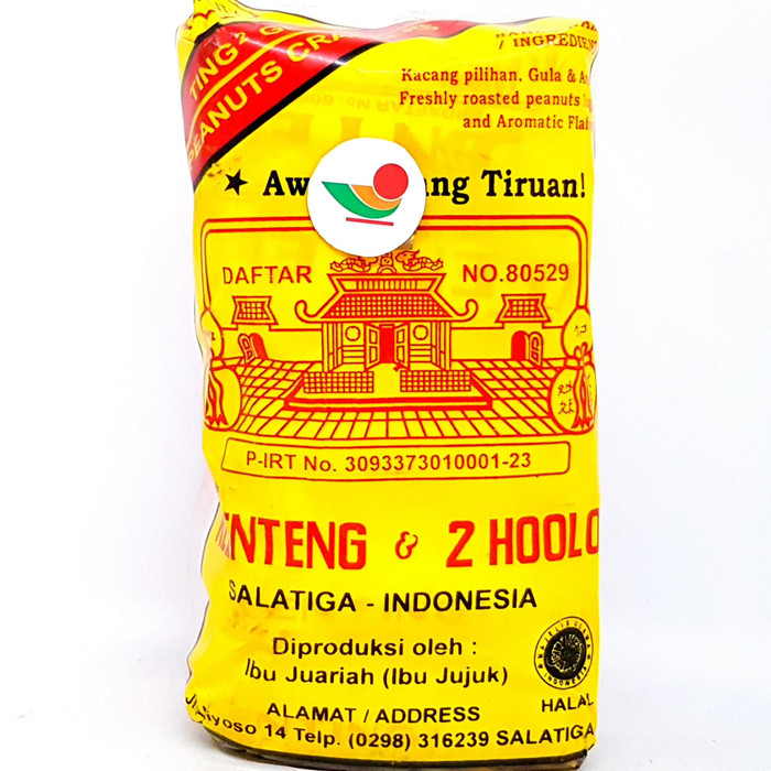 

KLENTENG & 2 HOOLO TENG ENTENG GEPUK 600gr | TING ENTING KACANG ASLI