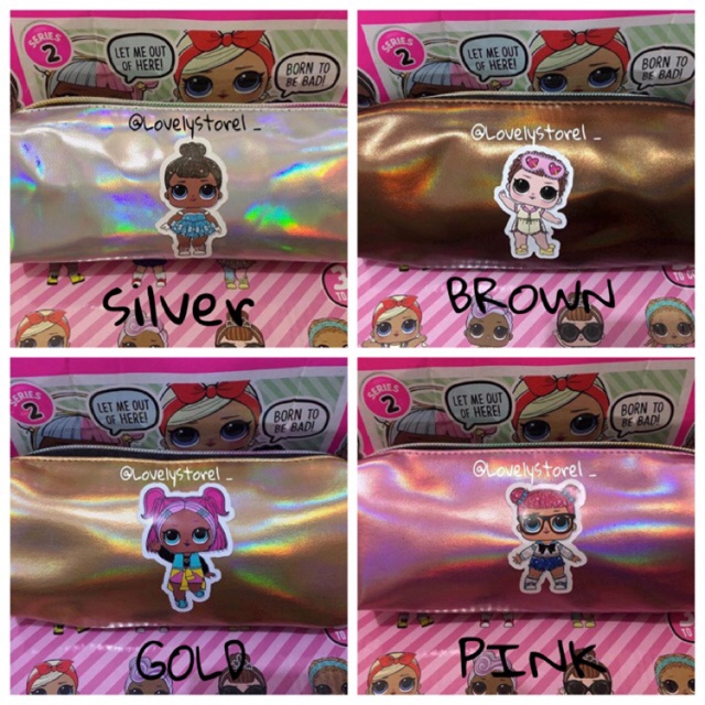 

Tempat pensil Hologram/Tepak hologram/Pencil Case hologram LOL SERIES 1 2 3 4 5 ORIGINAL HOLOGRAM