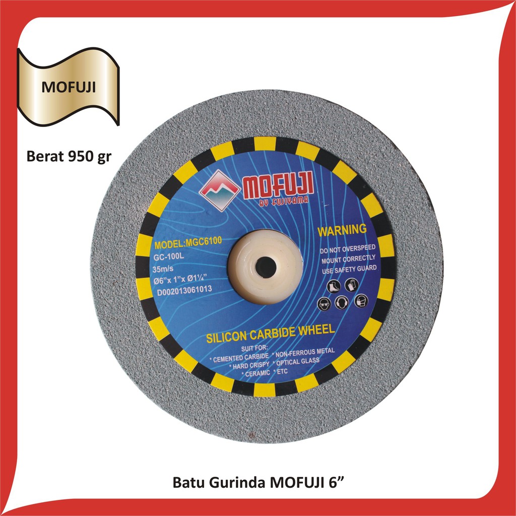 Batu Gerinda Grinda Gurinda Grinder Duduk 6 Inch Grit 100 MOFUJI