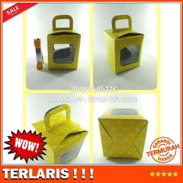 

DUS POLKADOT / BOX POLKADOT / DUS CUPCAKE POLKADOT ( KUNING ) TERMURAH