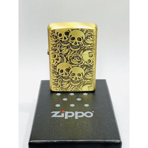 Zippo Motif Grafir Fulk Tengkorak/SKULL Made In U.S.A Grade Ori/Premium