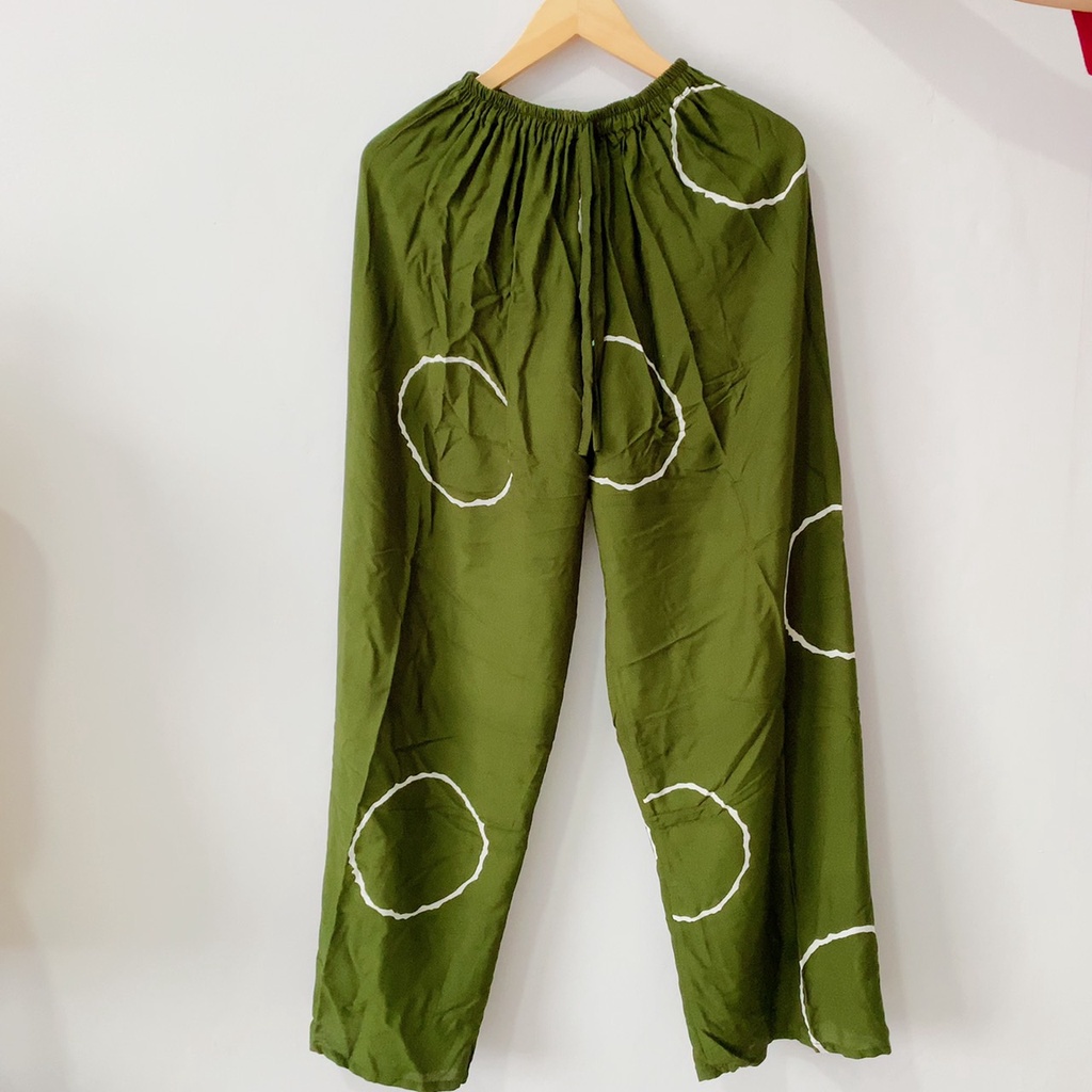 Celana Kulot Panjang Shibori-KULOT PJNG ARMY