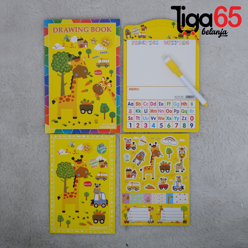 365 STATIONERY SET #40570 Buku &amp; Alat Tulis Anak / Karakter Fancy Gambar Lucu