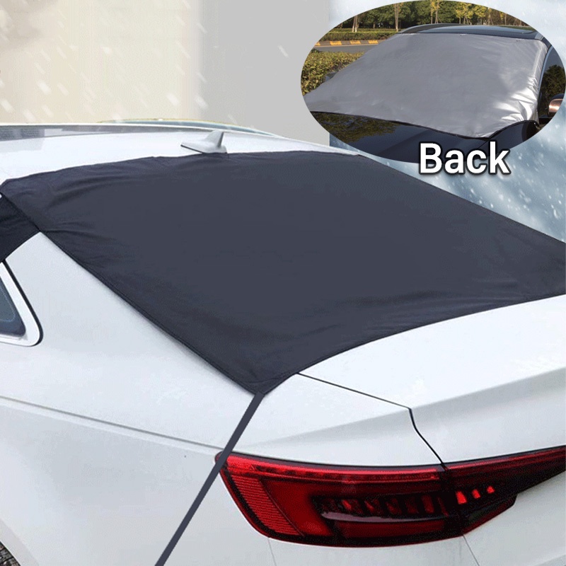 Stylish Car Sun Shade Foldable Strong Magnetic Kerai Mobil Untuk Kaca Depan Tahan Air Penutup Pelindung Debu Musim Dingin Penutup Jendela Depan Mobil Car Cover UV Protection