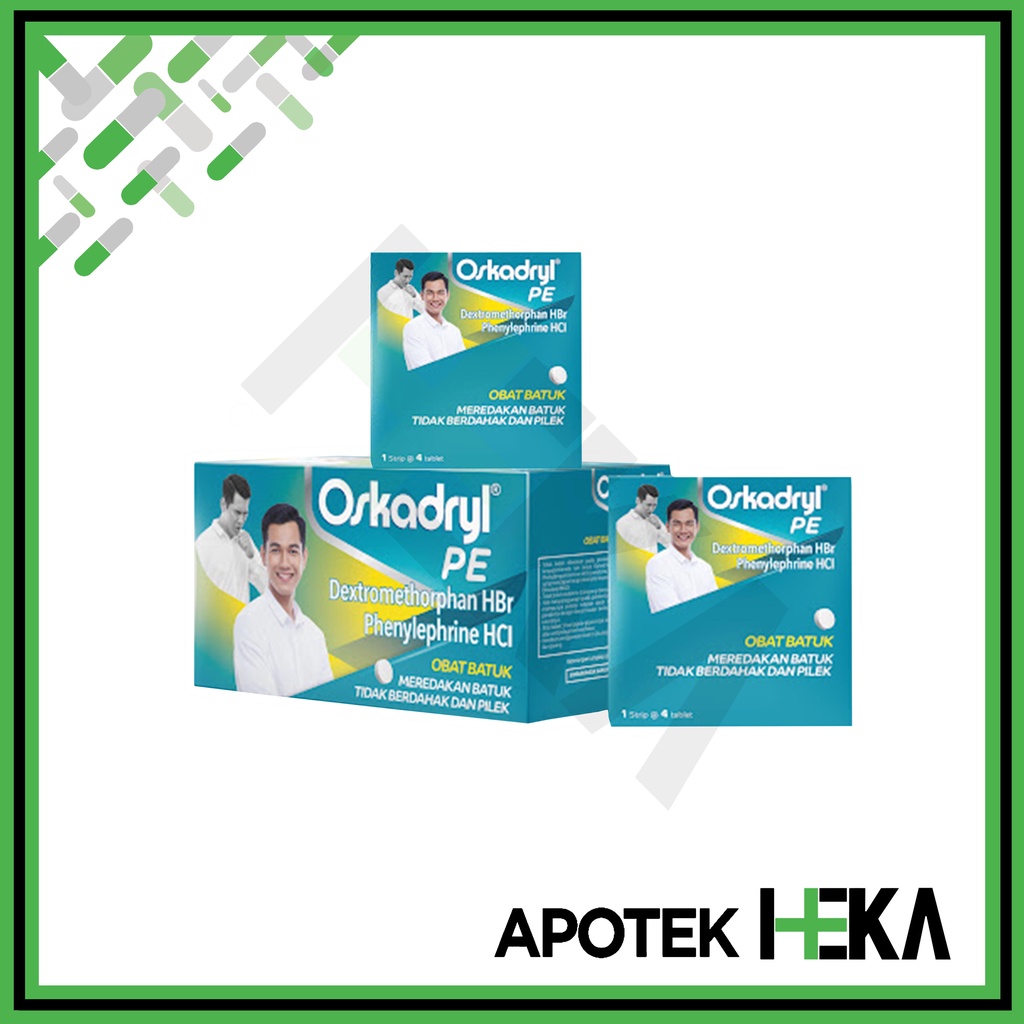 Oskadryl PE Tablet Obat Batuk Tidak Berdahak dan Pilek Box isi 25x4 (SEMARANG)