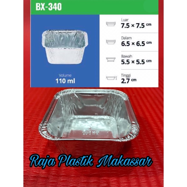 Aluminium Foil Tray BX 340 / Wadah Aluminium Foil Tray BX 340